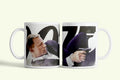 James Bond 007 bögre fehér, fegyveres Daniel Craiggel, fehér kerámia, egyedi nyomtatott mintával