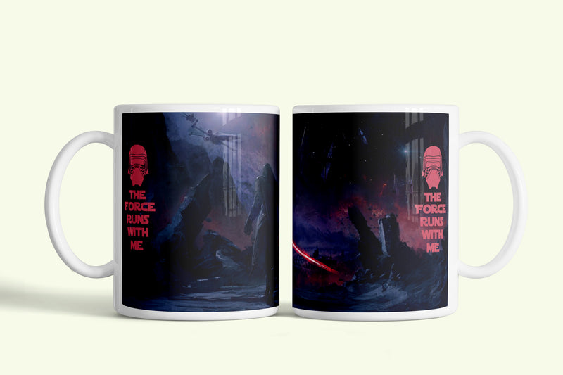 Star Wars - Csillagok Háborúja Kylo Ren bögre, fehér kerámia, egyedi nyomtatott mintával