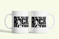 We Will Rock You Queen bögre, fehér kerámia, egyedi nyomtatott mintával