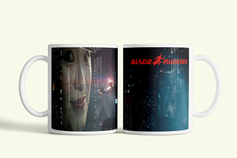 Szárnyas fejvadász - Blade runner bögre, fehér kerámia, egyedi nyomtatott mintával