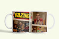 Agymenők - Big Bang Theory - Bazinga! bögre jelenetfotókkal, fehér kerámia, egyedi nyomtatott mintával