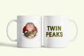 Twin Peaks, Tuskó Lady bögre, fehér kerámia, egyedi nyomtatott mintával