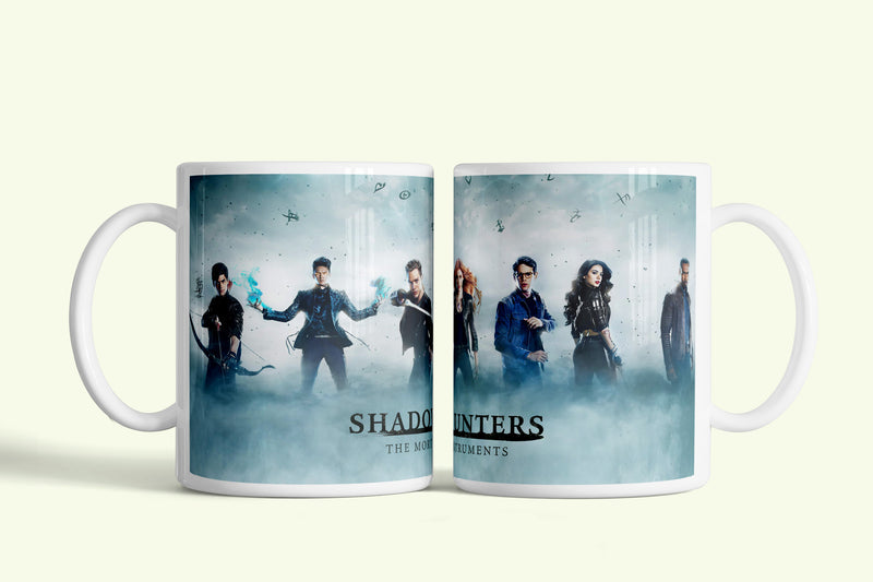 Árnyvadászok (Shadowhunters) bögre, fehér kerámia, egyedi nyomtatott mintával