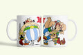 Asterix és Obelix bögre, fehér kerámia, egyedi nyomtatott mintával