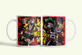 My Hero Academia anime bögre piros, a szereplőkkel, fehér kerámia, egyedi nyomtatott mintával