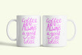 Angol feliratos bögre „Coffee is always a good idea”, fehér kerámia, egyedi nyomtatott mintával