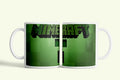 Minecraft bögre zöld creeper mintával, fehér kerámia, egyedi nyomtatott mintával