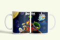 Angry Birds Space bögre, fehér kerámia, egyedi nyomtatott mintával