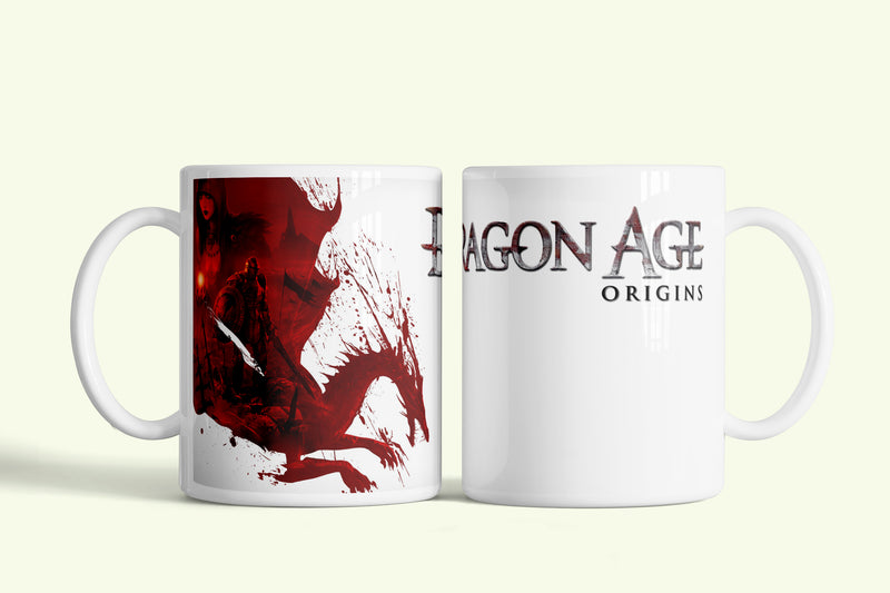 Dragon Age - Vérvonalak bögre, fehér kerámia, egyedi nyomtatott mintával