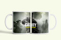 Call of Duty bögre Infinite Warfare, fehér kerámia, egyedi nyomtatott mintával