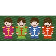 Beatles pixel bögre