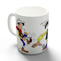 Villám Will - Talpraesett Tom - Lucky Luke bögre
