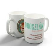 Az oroszlán tulajdonságai bögre