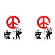 Banksy Peace bögre