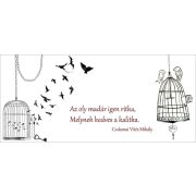 Madár a kalitkában bögre
